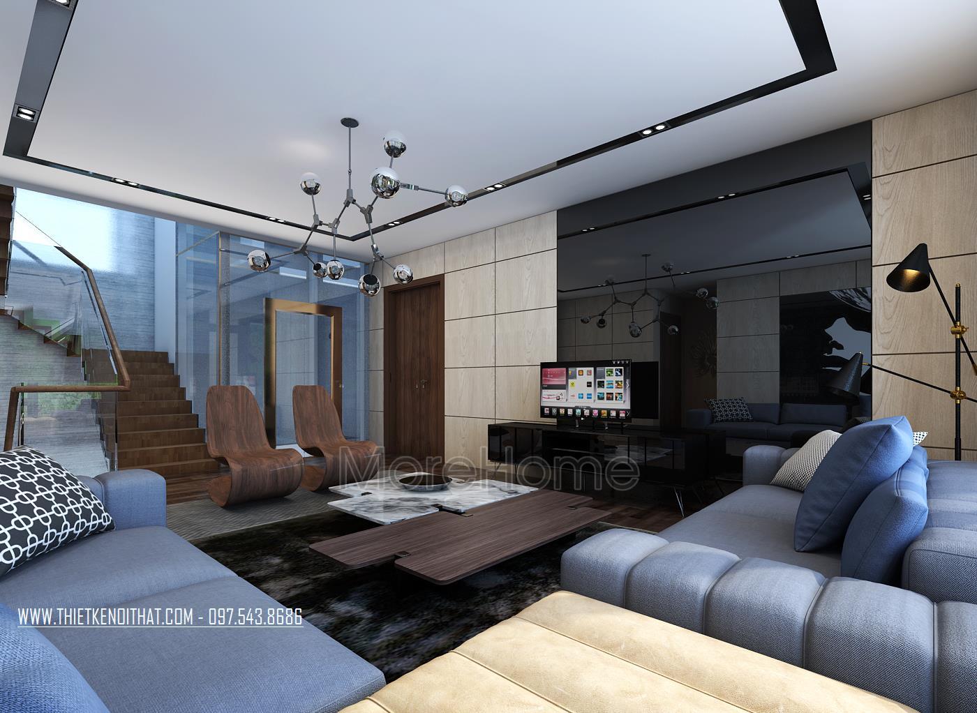 Công trình thiết kế nội thất biệt thự đẹp - tân cổ điển