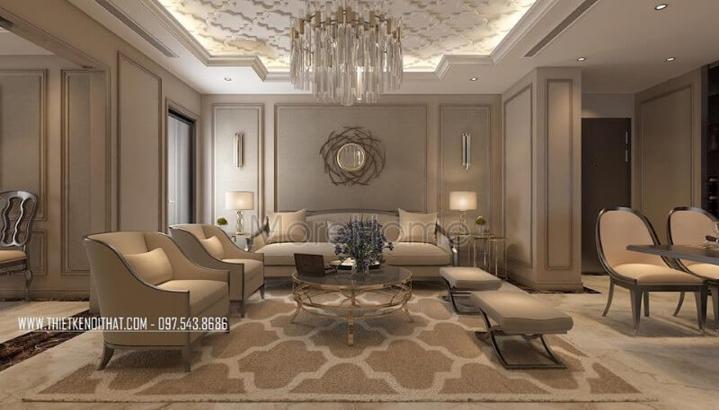 Danh sách các mẫu thiết kế phòng khách sang trọng tiện nghi