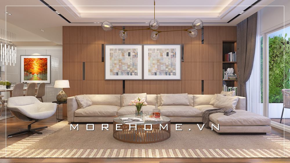 Thiết kế phòng khách hiện đại đẹp