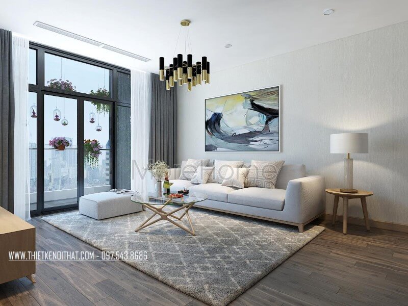 Thiết kế phòng khách hiện đại đẹp