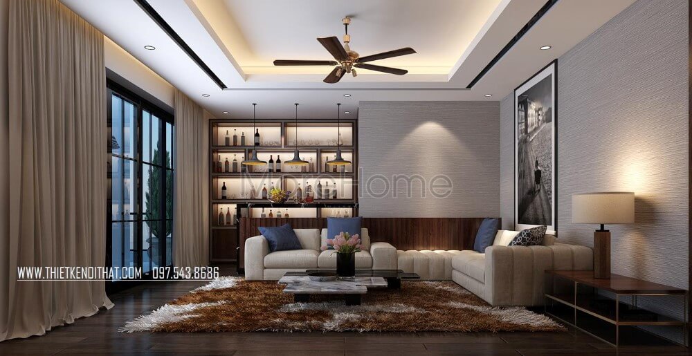 Thiết kế phòng khách hiện đại đẹp