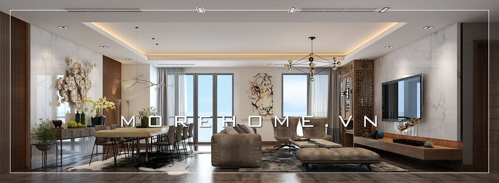 Thiết kế phòng khách hiện đại đẹp